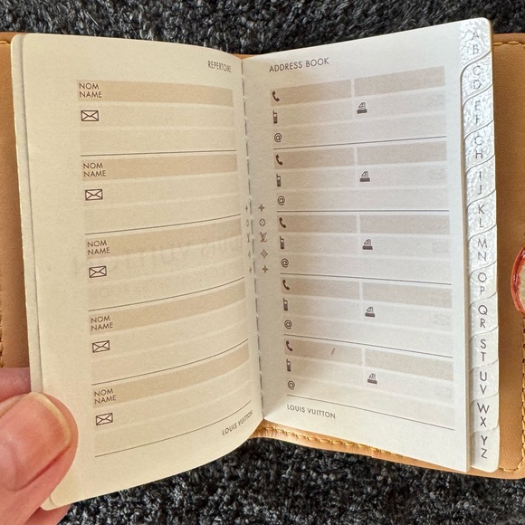 Louis Vuitton White Multicolor Monogram Address Book & Cover - Picture 3 of 9